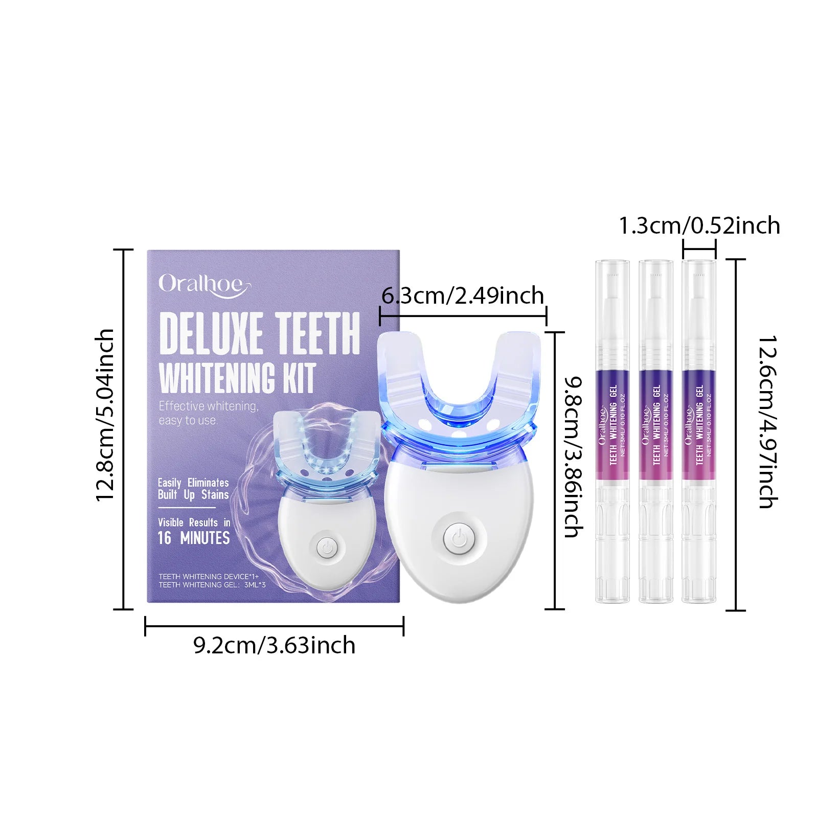 Portable Teeth Cleaning Device Mild Teeth Repair Stain Remover Oral Care Gum Cleaning Tool for Home Daily Use